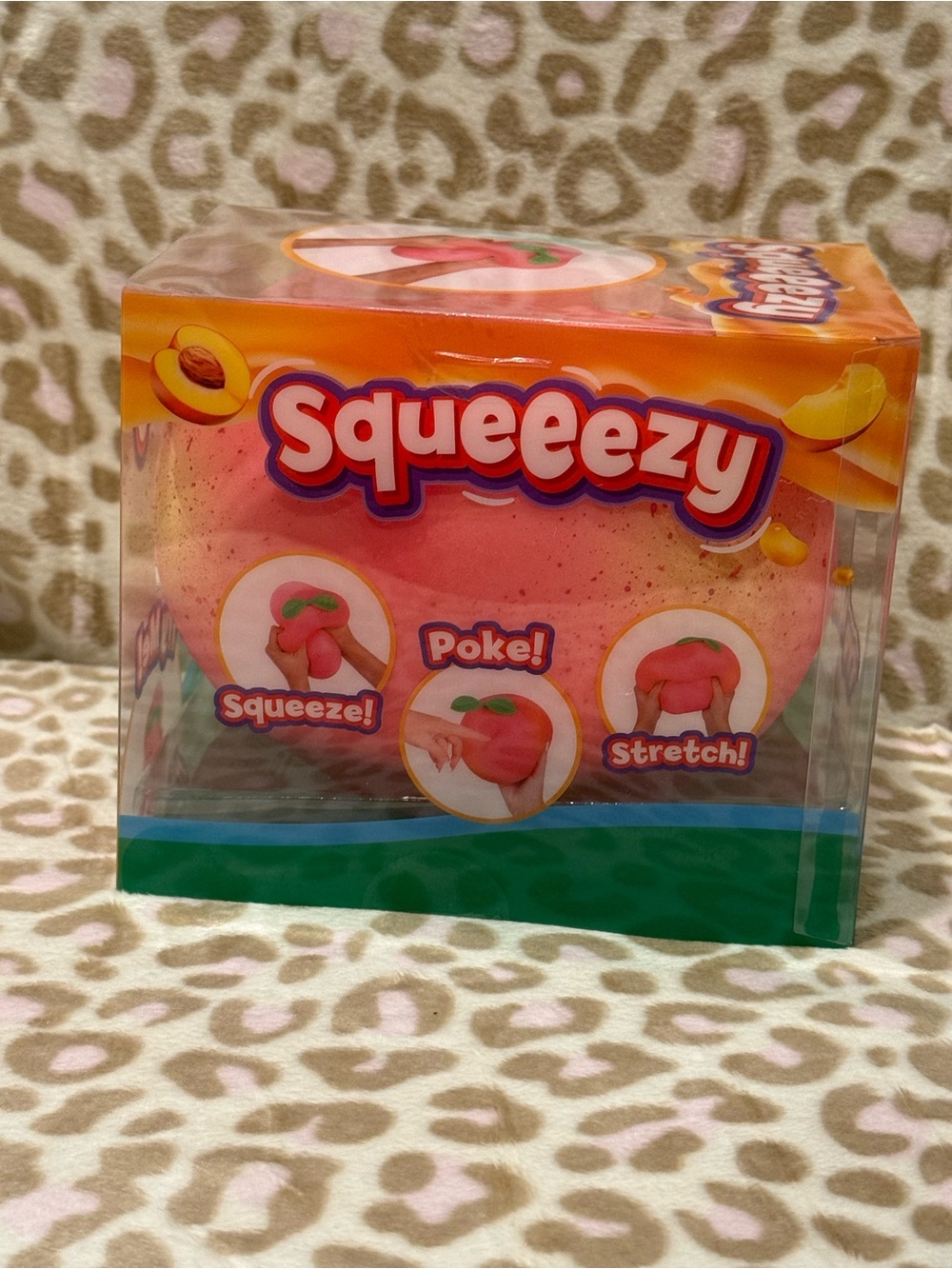 Sunny Days Jumbo Squeezy Peach Squishy Toy Sensory Fidget